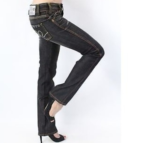 Donna Amara Italian Style Factory Distressed Jeans - Picture 1 of 6